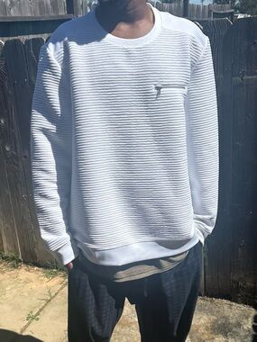 Inc International Concepts White Textured Men's Sweater